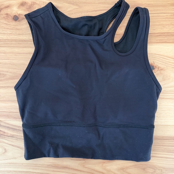 Lululemon blue shoulder cut out top - Picture 3 of 3